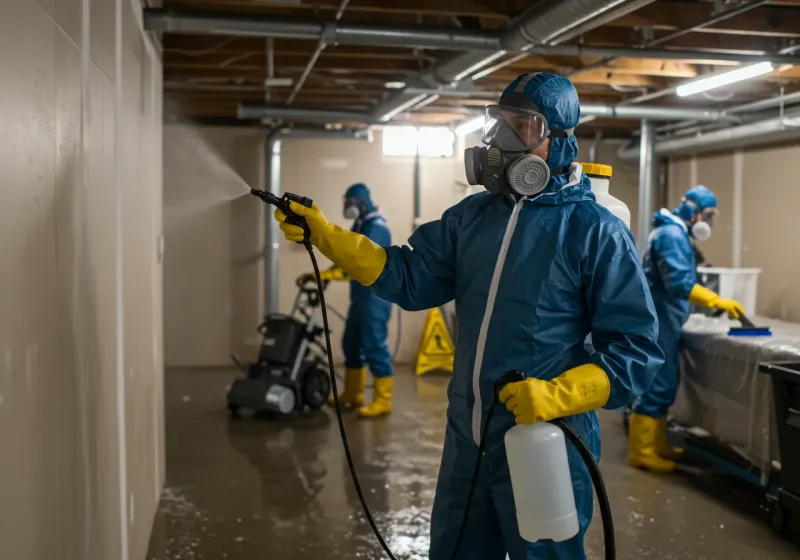 Basement Sanitization and Antimicrobial Treatment process in Richland, WA