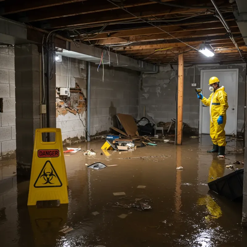 Flooded Basement Electrical Hazard in Richland, WA Property